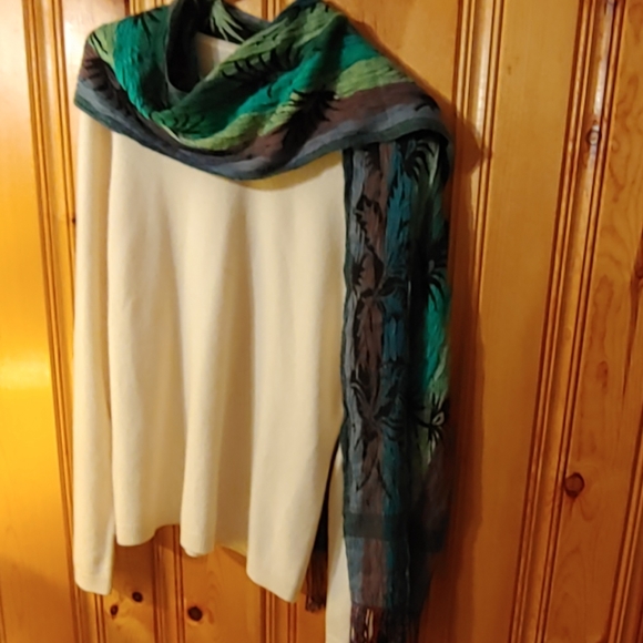 2 scarf bundle viscose and silk - Picture 6 of 8
